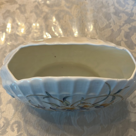 Ansley Just Orchids Fine English China Napkin holder/vase. - Picture 4 of 7